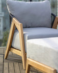 Alpine Teak Wooden Outdoor Lounge Chair-Outdoor Lounge Chairs-Lloyd Flanders-LOOMLAN