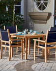 Pearl Stacking Teak Outdoor Dining Armchair 4PC -- view 7