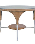 Loom Round Outdoor Dining Table-Outdoor Dining Tables-Lloyd Flanders-LOOMLAN