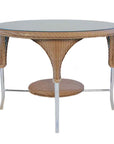 Loom Round Outdoor Dining Table-Outdoor Dining Tables-Lloyd Flanders-LOOMLAN
