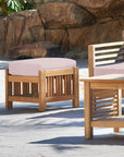 Summer Teak Outdoor Ottoman Sunbrella Cushions -- view 13