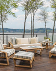 Pursuit Aluminum Rectangular Outdoor Cocktail Table-Outdoor Coffee Tables-Lloyd Flanders-LOOMLAN