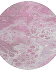 Faerara Pink Washable Indoor-Outdoor Rug