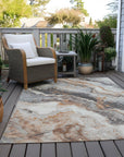 Faeriel Gray Washable Indoor-Outdoor Rug