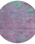 Faerion Purple Washable Indoor-Outdoor Rug