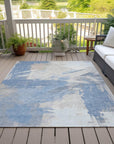 Faerira Denim Washable Indoor-Outdoor Rug
