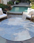 Faerira Denim Washable Indoor-Outdoor Rug