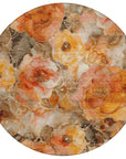 Uraien Orange Washable Indoor-Outdoor Rug