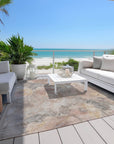 Uraien Brown Washable Indoor-Outdoor Rug
