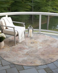 Uraien Brown Washable Indoor-Outdoor Rug