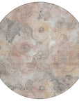 Uraien Brown Washable Indoor-Outdoor Rug