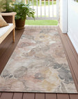 Uraien Brown Washable Indoor-Outdoor Rug