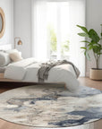Uraion Ivory Washable Indoor-Outdoor Rug