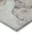 Uraion Ivory Washable Indoor-Outdoor Rug