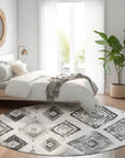Uraira Gray Washable Indoor-Outdoor Rug