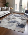 Vaelanor Ivory Washable Indoor-Outdoor Rug