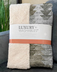 Addison Rugs Angled Checks Brown Washable Indoor-Outdoor Rug