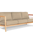Aalto 86-inch Teak Deep Seating Outdoor Sofa with Sunbrella Cushion-Outdoor Sofas & Loveseats-HiTeak-Fawn-LOOMLAN
