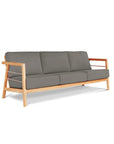 HiTeak Aalto Teak Patio Deep Sofa Set with Sunbrella 4PC