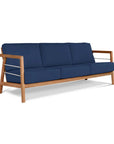 HiTeak Aalto Teak Patio Deep Sofa Set with Sunbrella 4PC