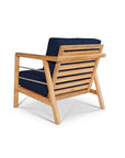 HiTeak Aalto Teak Patio Deep Sofa Set with Sunbrella 4PC