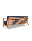 HiTeak Aalto Teak Patio Deep Sofa Set with Sunbrella 4PC