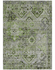 LOOMLAN Rugs Aelain Aloe Washable Indoor-Outdoor Rug