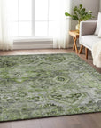 LOOMLAN Rugs Aelain Aloe Washable Indoor-Outdoor Rug