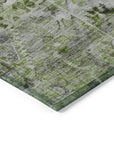 LOOMLAN Rugs Aelain Aloe Washable Indoor-Outdoor Rug