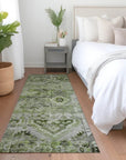 LOOMLAN Rugs Aelain Aloe Washable Indoor-Outdoor Rug