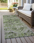 LOOMLAN Rugs Aelain Aloe Washable Indoor-Outdoor Rug
