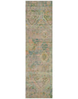 LOOMLAN Rugs Aelain Green Washable Indoor-Outdoor Rug