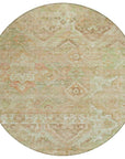 LOOMLAN Rugs Aelain Orange Washable Indoor-Outdoor Rug