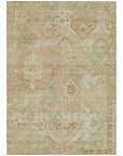 LOOMLAN Rugs Aelain Orange Washable Indoor-Outdoor Rug