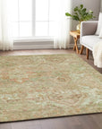 LOOMLAN Rugs Aelain Orange Washable Indoor-Outdoor Rug