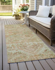 LOOMLAN Rugs Aelain Orange Washable Indoor-Outdoor Rug