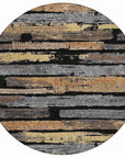 LOOMLAN Rugs Aelaris Black Washable Indoor-Outdoor Rug