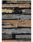 LOOMLAN Rugs Aelaris Black Washable Indoor-Outdoor Rug
