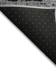 LOOMLAN Rugs Aelaris Black Washable Indoor-Outdoor Rug