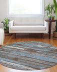 LOOMLAN Rugs Aelaris Chocolate Washable Indoor-Outdoor Rug