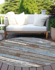 LOOMLAN Rugs Aelaris Chocolate Washable Indoor-Outdoor Rug