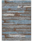 LOOMLAN Rugs Aelaris Chocolate Washable Indoor-Outdoor Rug