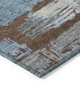 LOOMLAN Rugs Aelaris Chocolate Washable Indoor-Outdoor Rug