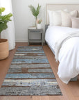 LOOMLAN Rugs Aelaris Chocolate Washable Indoor-Outdoor Rug