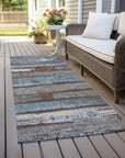 LOOMLAN Rugs Aelaris Chocolate Washable Indoor-Outdoor Rug