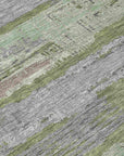 LOOMLAN Rugs Aelaris Green Washable Indoor-Outdoor Rug