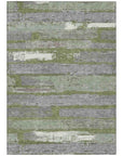 LOOMLAN Rugs Aelaris Green Washable Indoor-Outdoor Rug