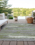 LOOMLAN Rugs Aelaris Green Washable Indoor-Outdoor Rug