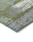LOOMLAN Rugs Aelaris Green Washable Indoor-Outdoor Rug