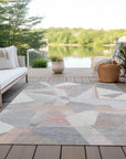 Aelas Pink Washable Indoor - Outdoor Rug - LOOMLAN - LOOMLAN Rugs - Outdoor Rugs